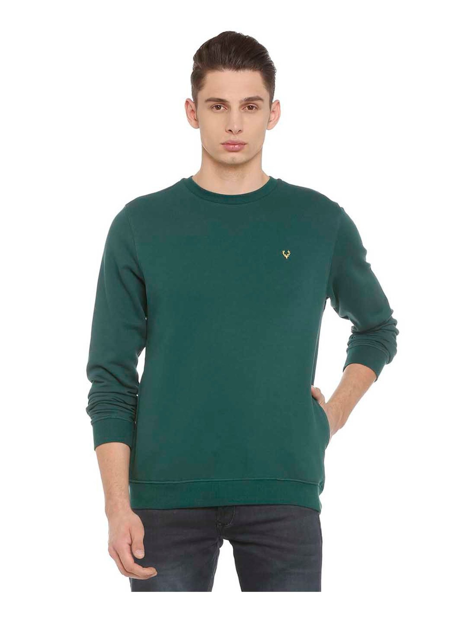 Spykar Red Slim Fit Sweatshirt