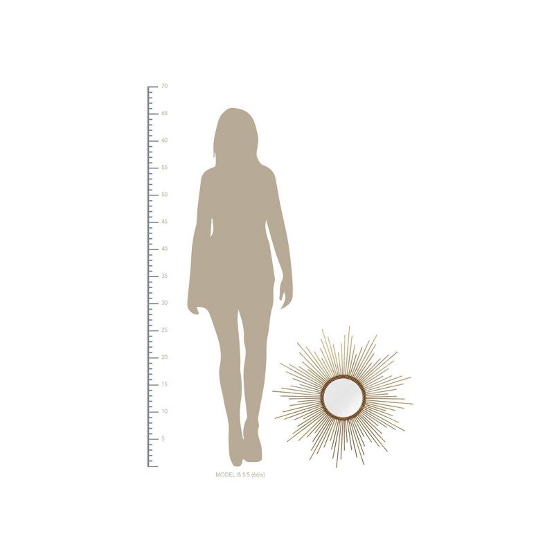 26" Andrea Wall Mirror Gold - Stratton Home Décor