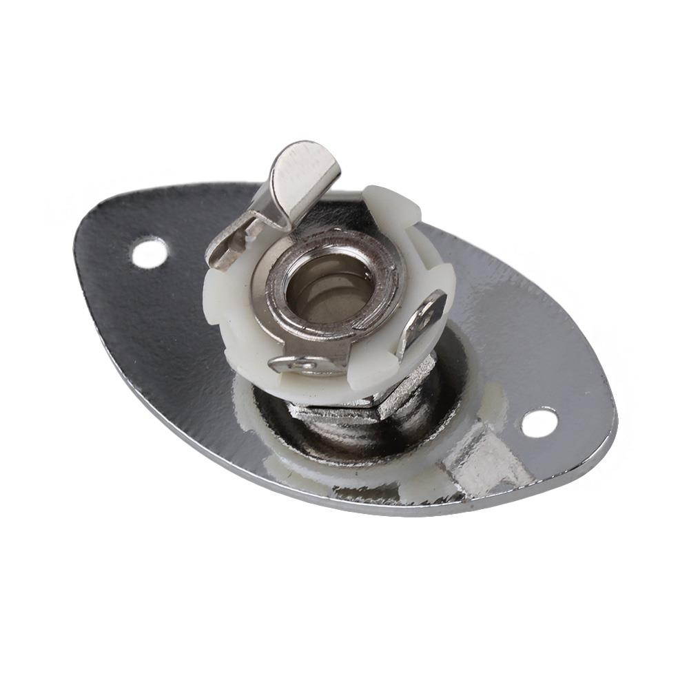 BQLZR Output Jack Plate Oval Mounting Screws for Electric Guitar Set of 10