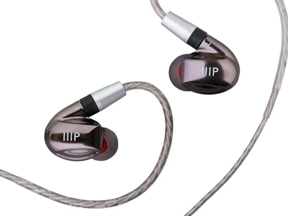 Monoprice MP80 Aluminum In-Ear Earphone, Balanced Armature Driver And Dynamic Driver With Three Tuning Nozzles