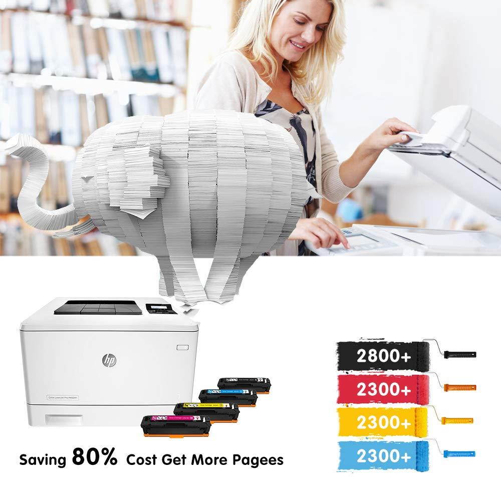 GREENSKY for Canon 045 045H (CRG-045H) Compatible Toner Cartridge(High Capacity) - 4 Pack for Canon Color imageCLASS MF634Cdw MF632Cdw LBP612Cdw LBP613Cdw LBP611Cn Laser Printer