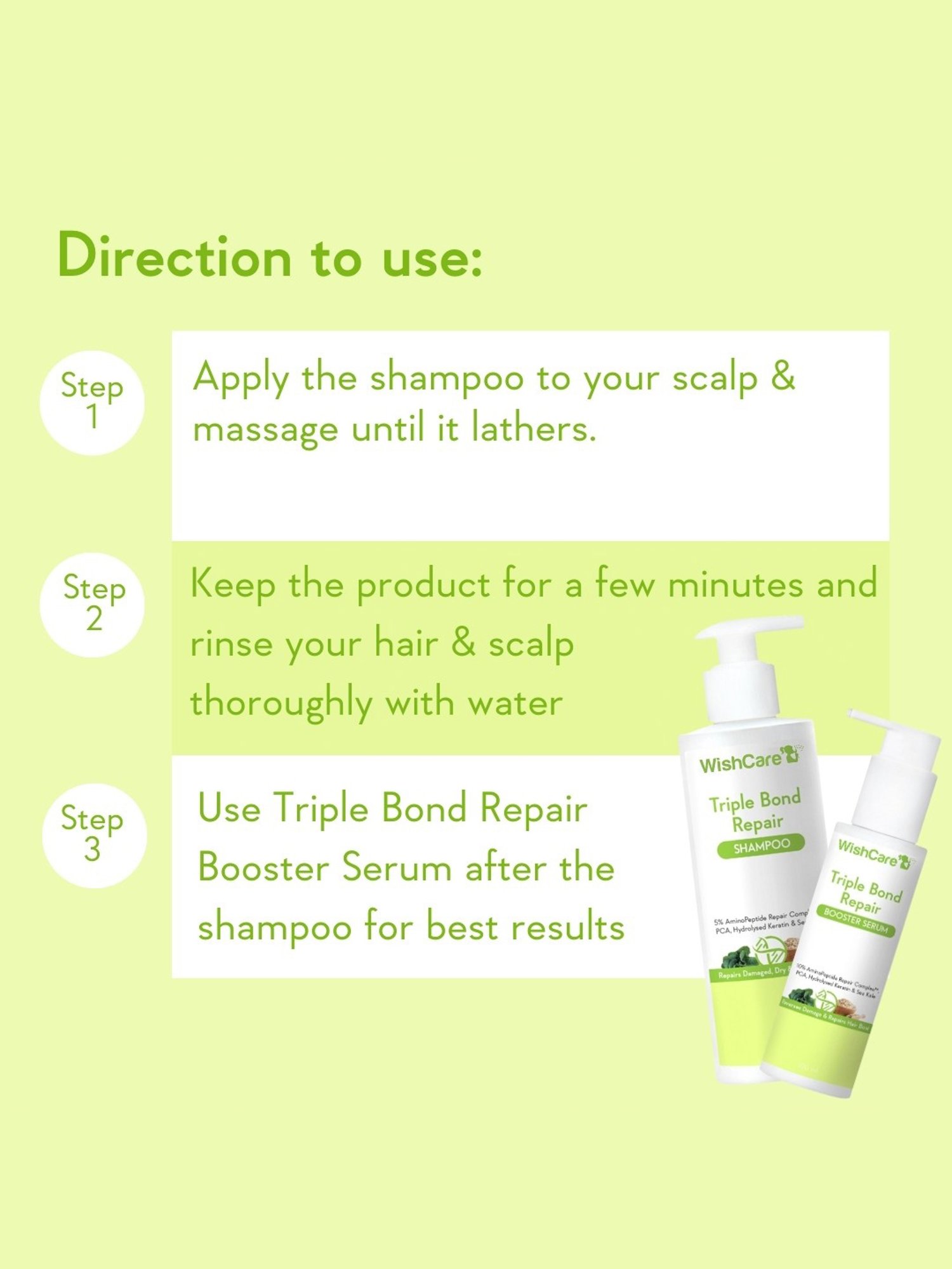 Wishcare Triple Bond Repair Shampoo - 250 ml