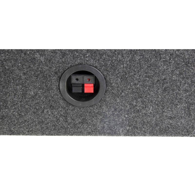 QPower 10 Inch Single Slim Truck Shallow Sealed Subwoofer Box Sub Enclosure