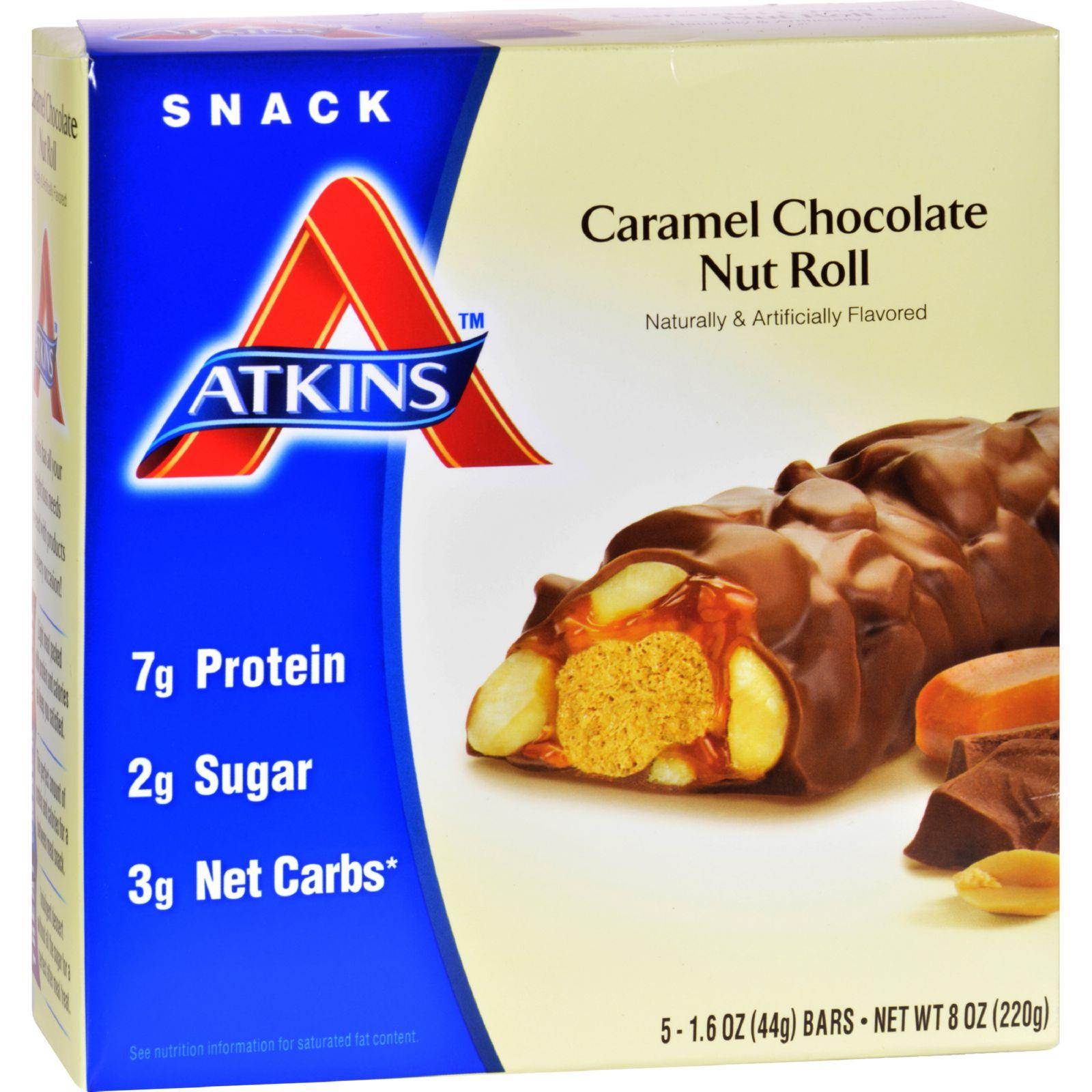 Atkins 922567 Advantage Bar Caramel Chocolate Nut 5 Bars