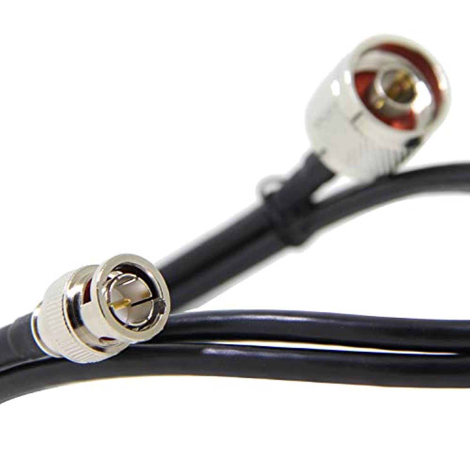 Ancable N Type Male to BNC Male Pigtail Coax Cable Ultra Low Loss 200 Type for Ham Radio, 3.3-Feet