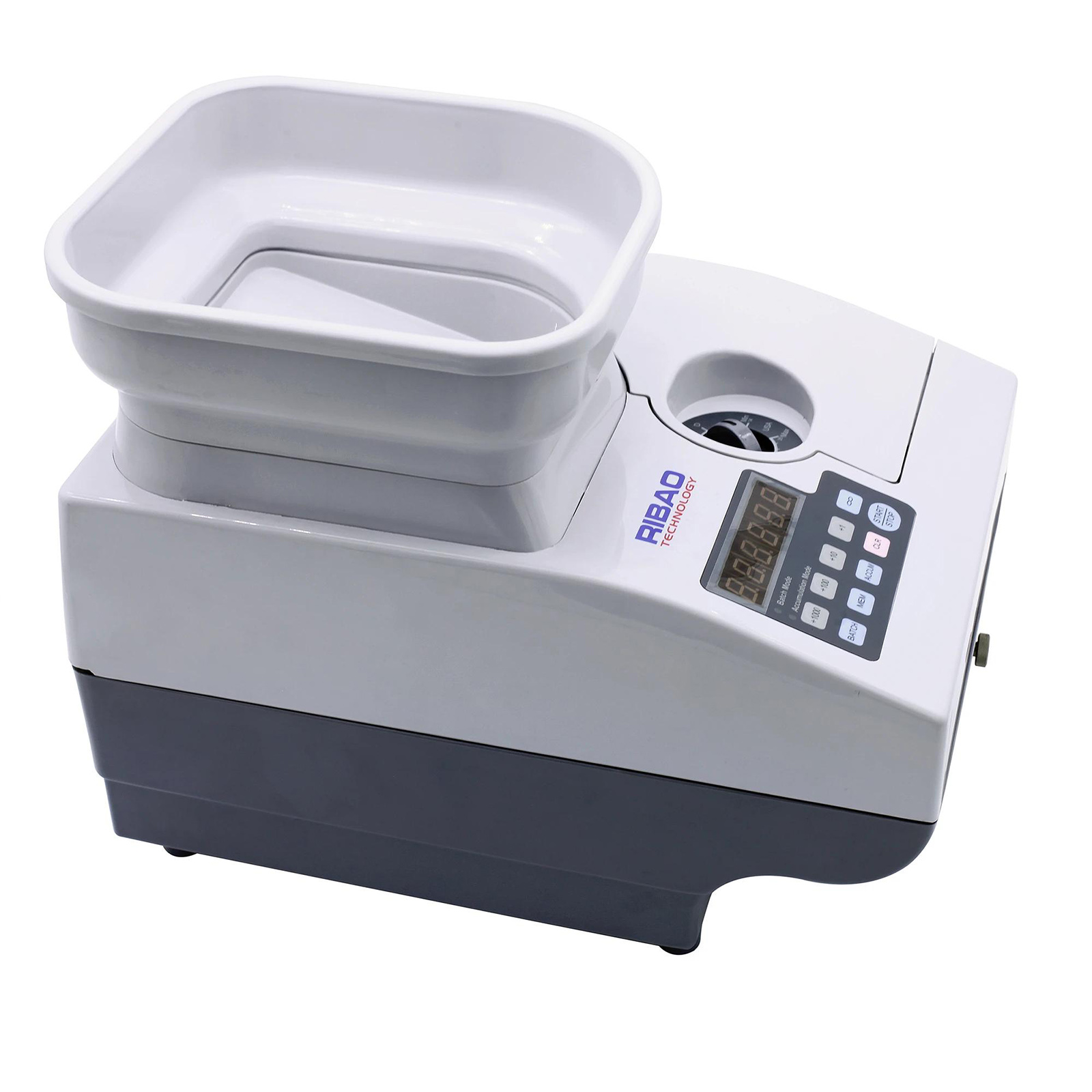 Ribao CS-2000 Heavy Duty Coin Counter and Sorter with Large Hopper Capacity