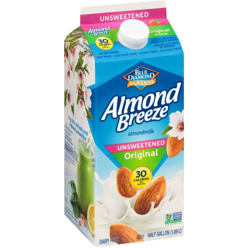 Blue Diamond Almond Breeze Almond Milk - 0.5gal