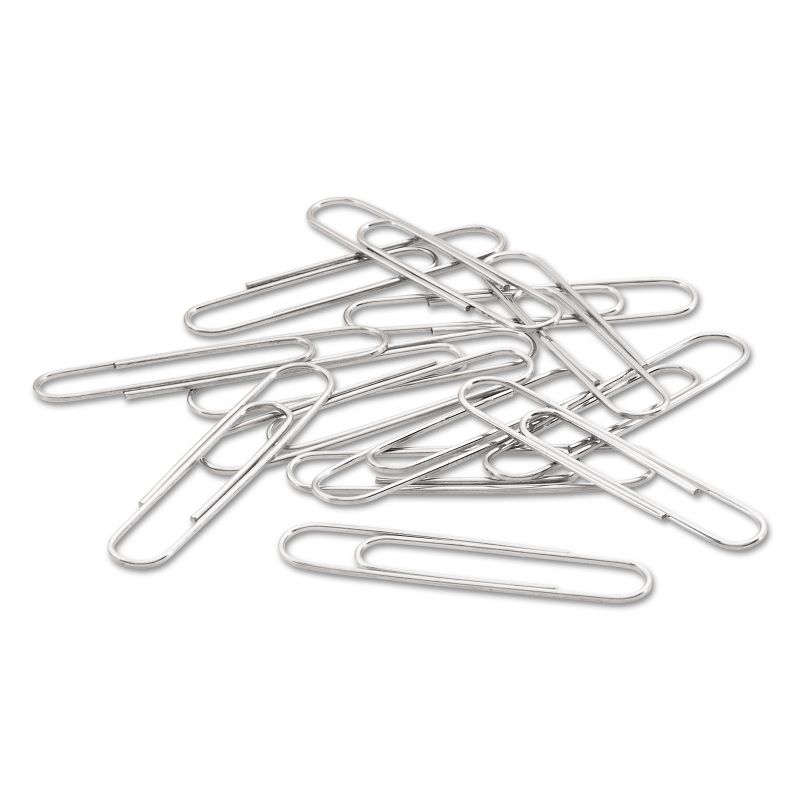 ACCO Smooth Standard Paper Clip Jumbo Silver 100/Box 10 Boxes/Pack 72580