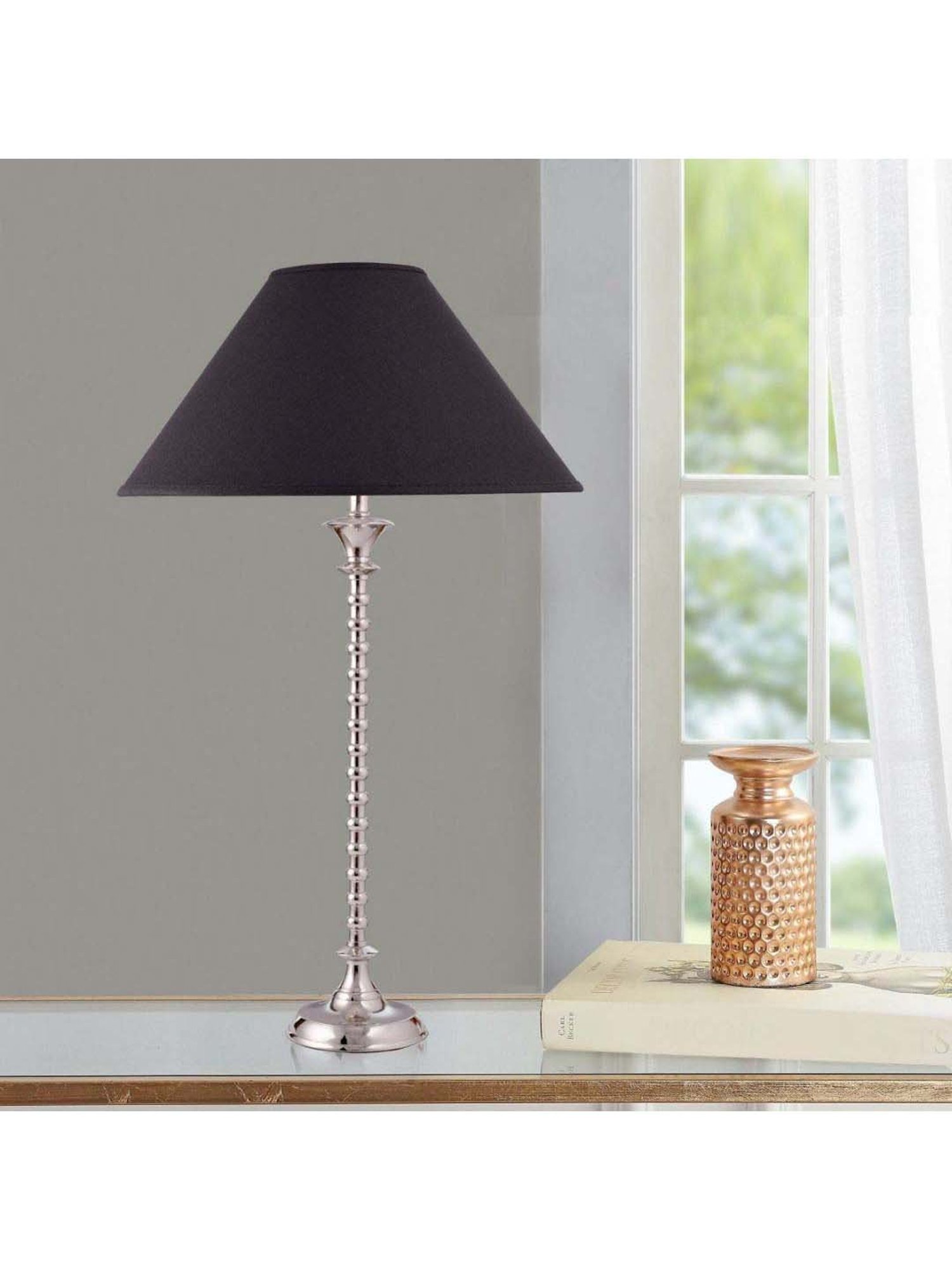 Kapoor E Illuminations Black Nickel Finish Table Lamp - Set of 1