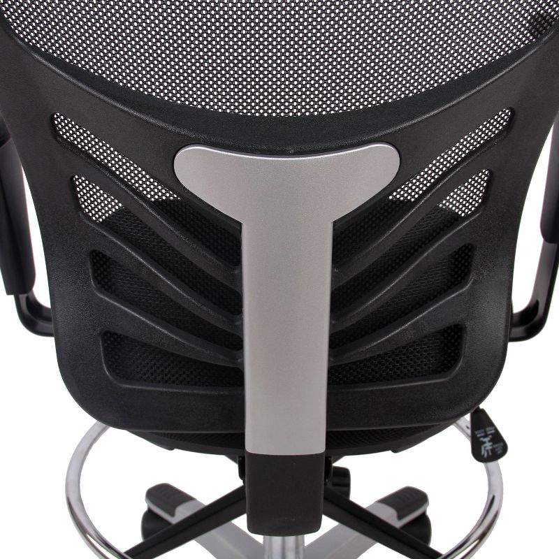 Mission Drafting Chair Black - Poly & Bark