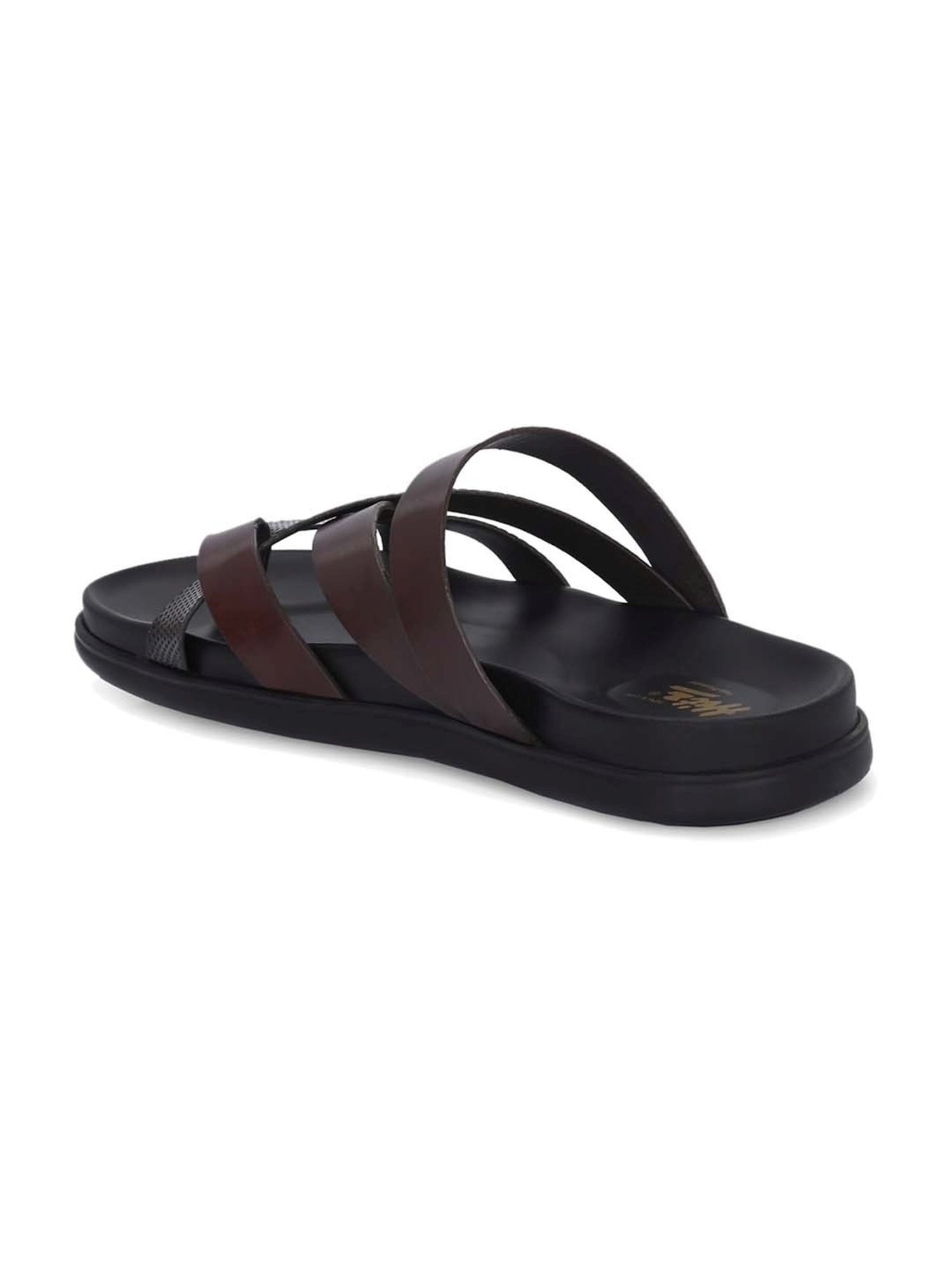 Hitz Men's Brown Toe Ring Sandals
