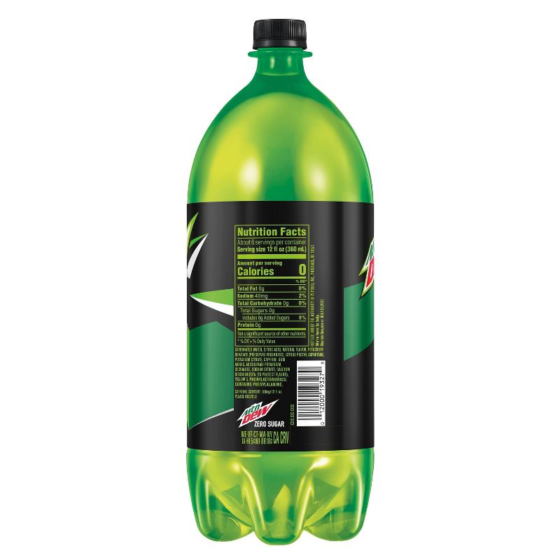 Mountain Dew Zero Sugar Soda - 2 Liter Bottle