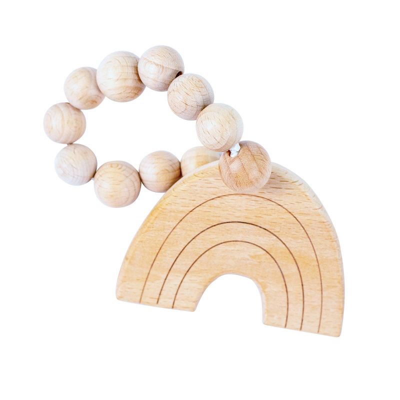 Bebe au Lait Wooden Teethers - Rainbow