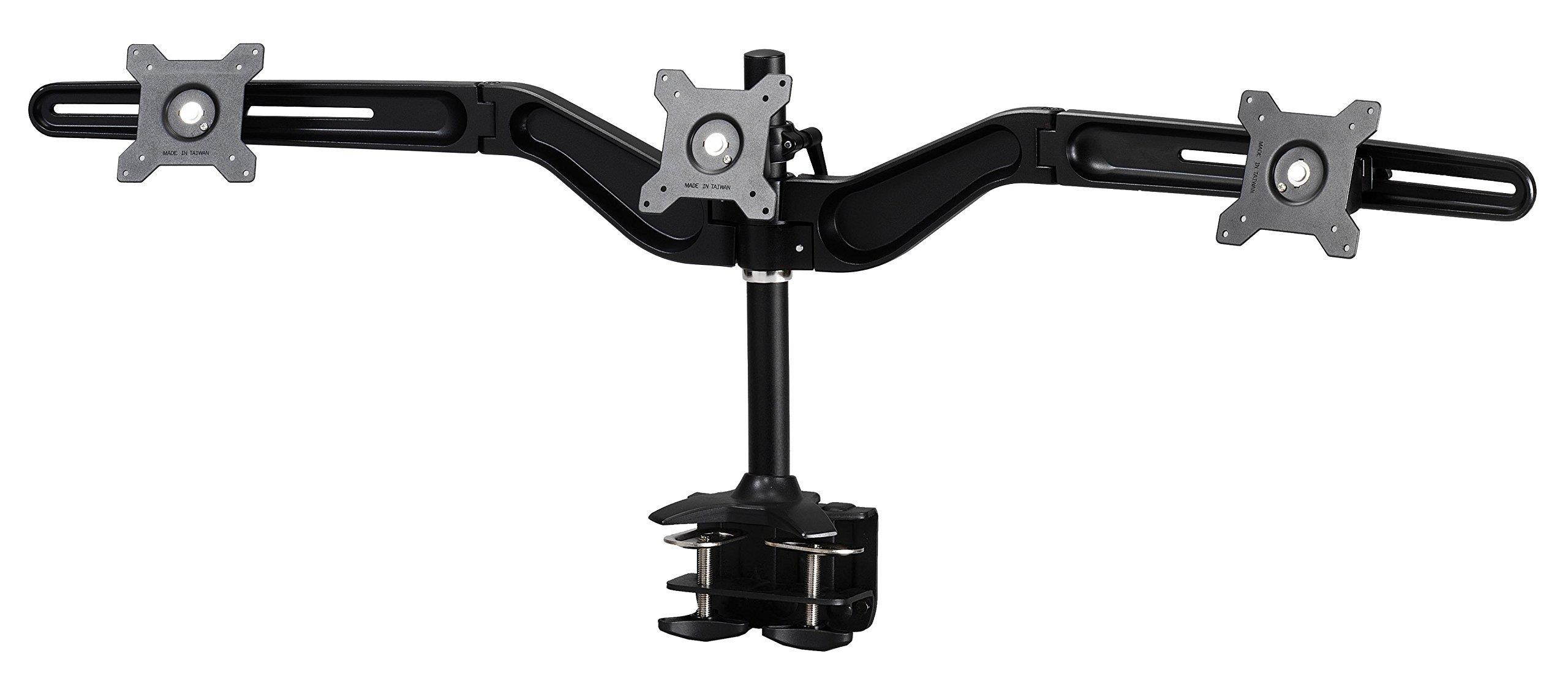 Amer Mounts Triple Monitor Mount for 15"-24" LCD/LED Flat Panel Screens AMR3C