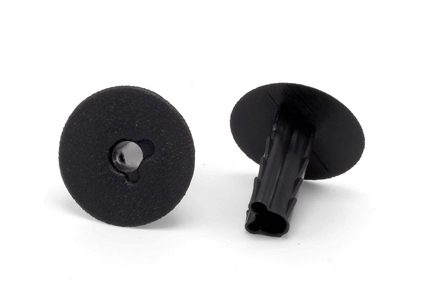 Black Single Feed Through Bushing For Coax Coaxial Cable RG6 | 10 Pack