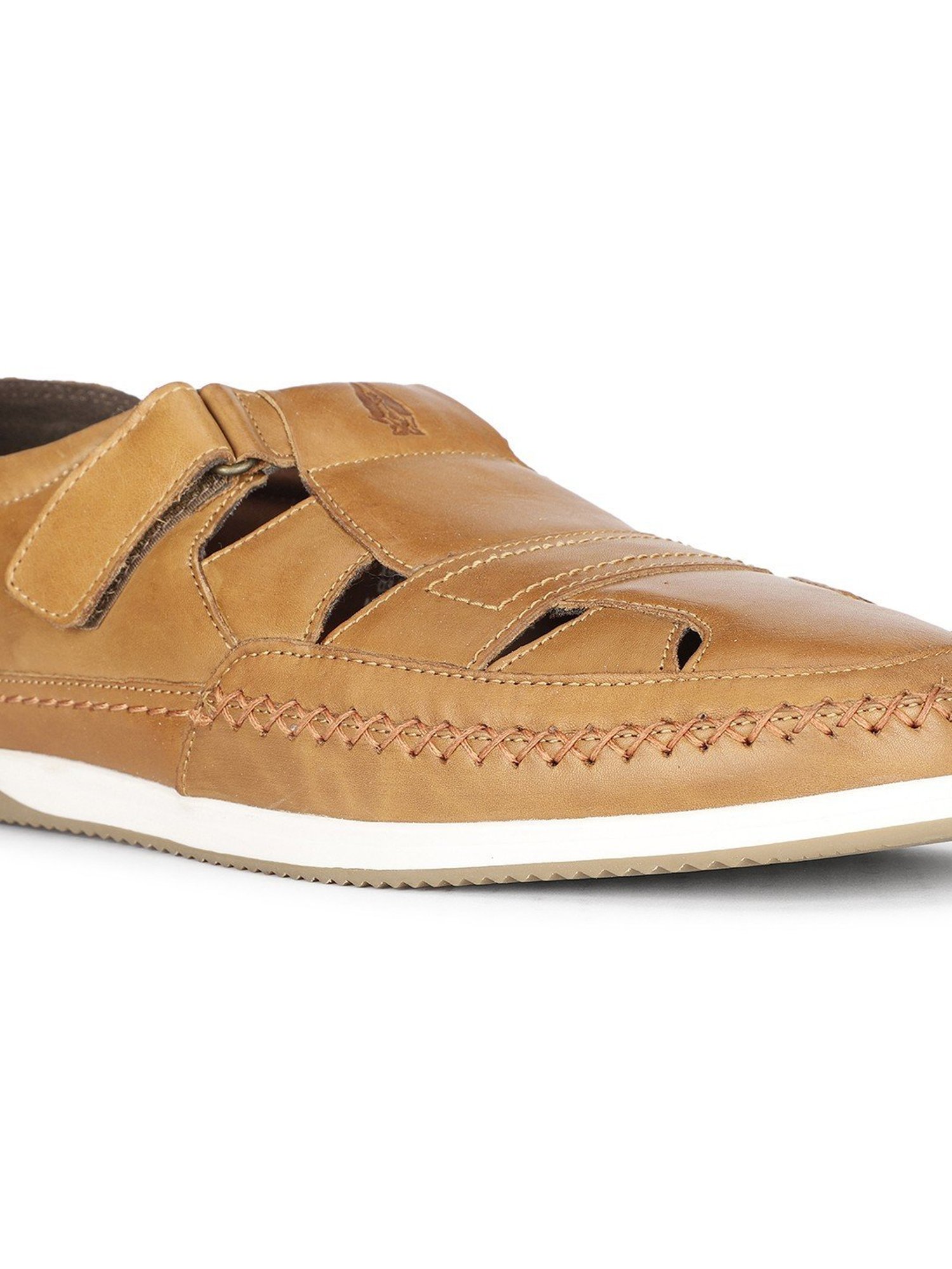 Hush Puppies by Bata Men's CASUAL FM E Tan Fisherman Sandals