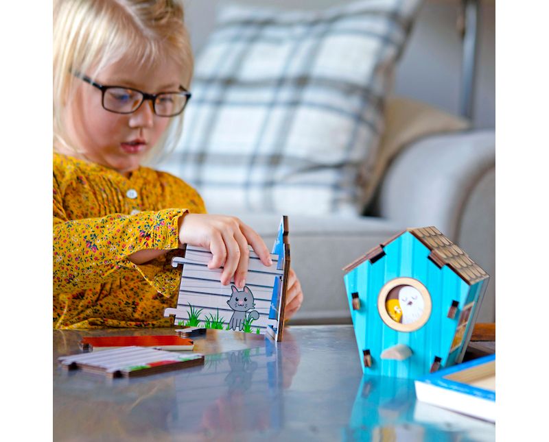  Fat Brain Toys Build It Blueprint Puzzles - Dog House FA228-4