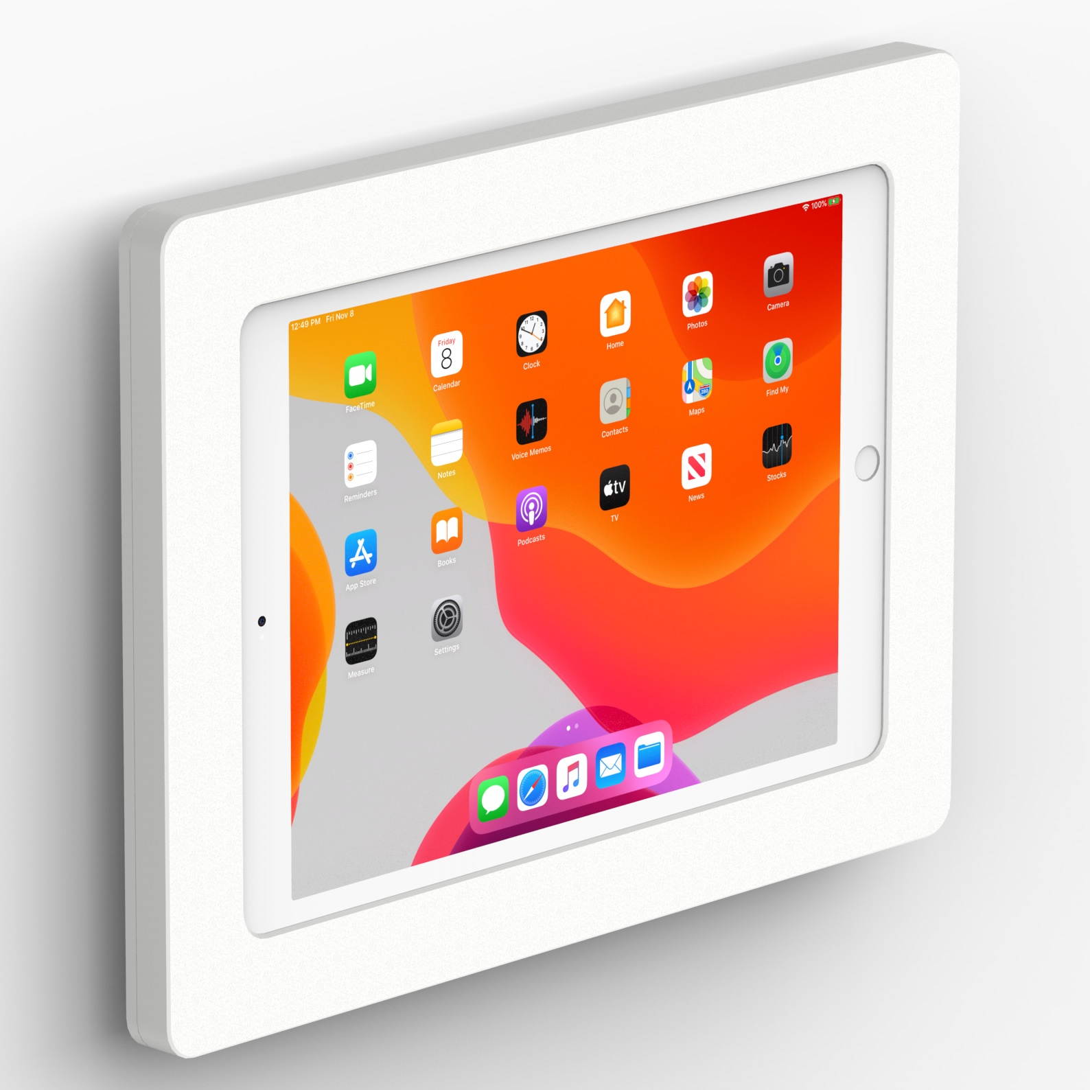VidaMount White Enclosure and Fixed VESA Slim Wall Mount [Bundle] iPad 10.2" (7th Gen)