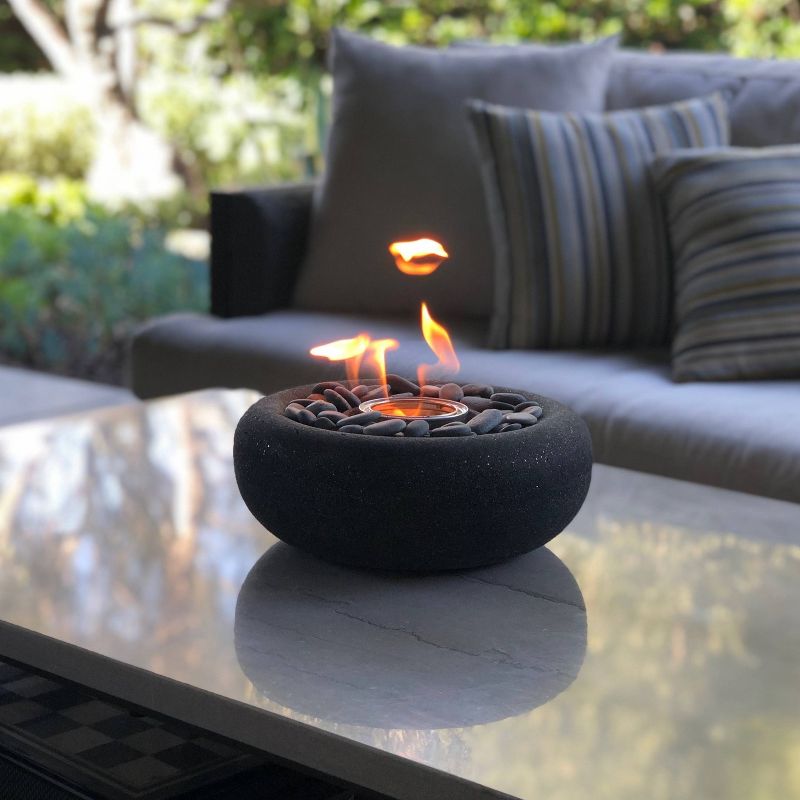 Zen Outdoor Table Top Fire Bowl - Graphite - Terra Flame