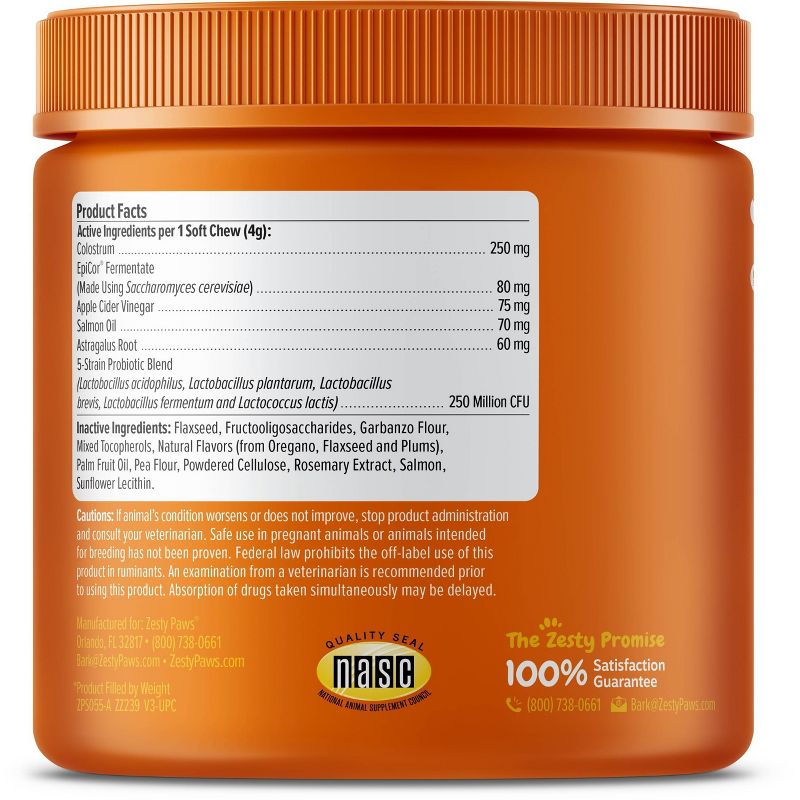 Zesty Paws Aller-Immune Bites Salmon - 90ct