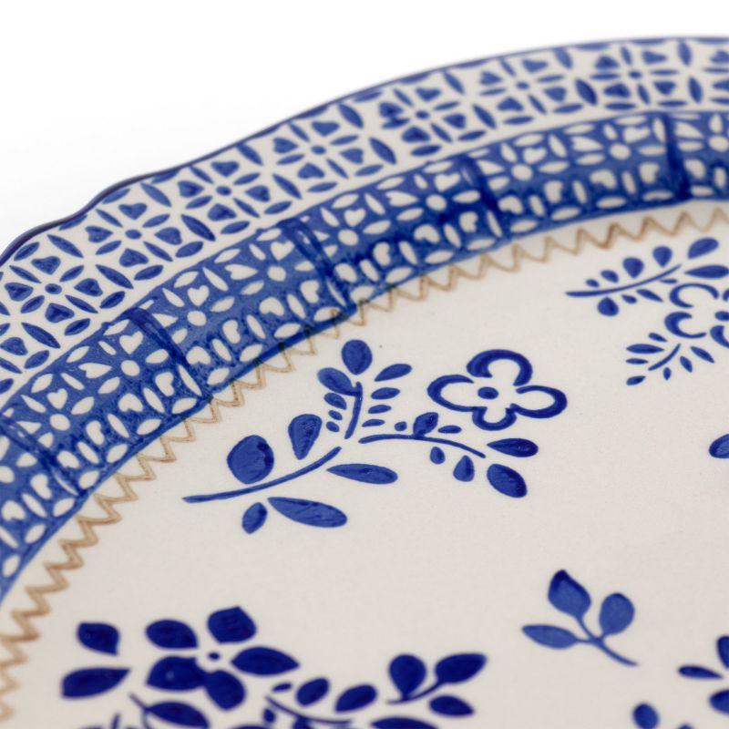 Meritage Botany 14.5 Inch Oval Stoneware Serving Platter