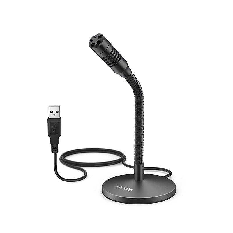 Mini Gooseneck USB Microphone for Dictation and RecordingDesktop Microphone for Computer Laptop PCPlug and Play Great for SkypeYouTubeGaming StreamingVoiceoverDiscord and TutorialsK050
