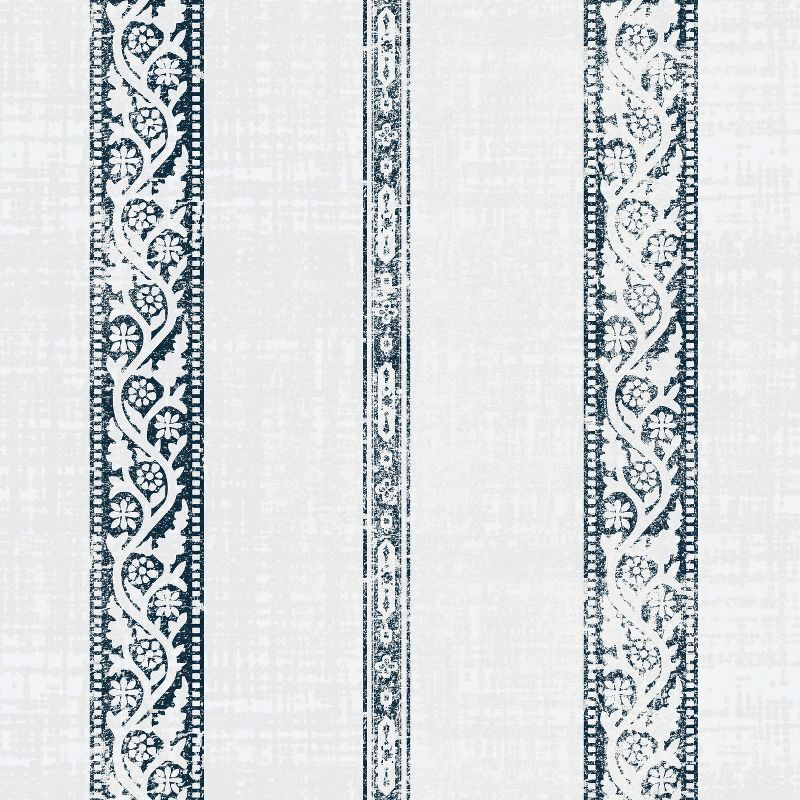 Camel Back Dining Chair Block Print Stripe Light Gray - Skyline Furniture