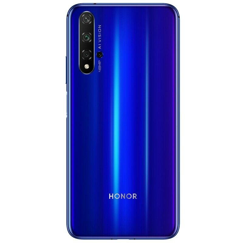 HONOR 20 Dual-SIM 128GB / 6GB RAM (GSM Only, No CDMA) Factory Unlocked 4G/LTE Smartphone - Sapphire Blue