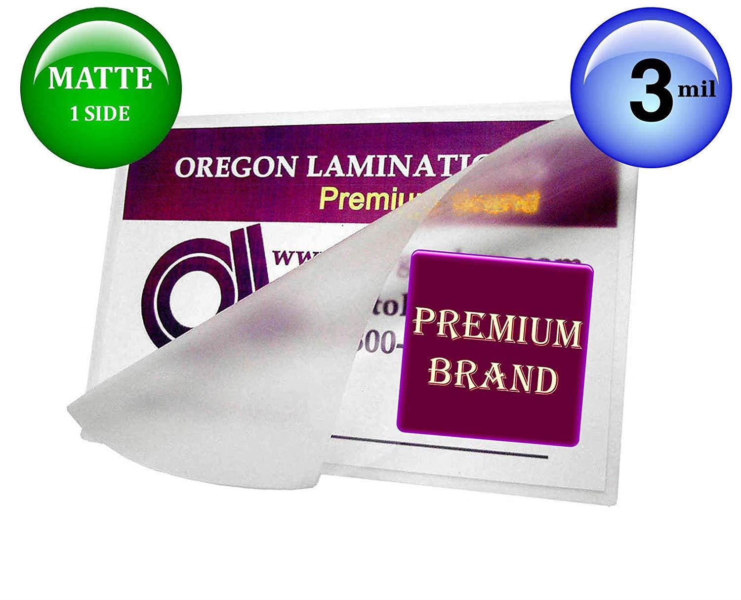 Oregon Lamination Hot Laminating Pouches 8x10 Photo (pack of 100) 3 Mil 8-1/4 x 10-1/4 Matte/Gloss