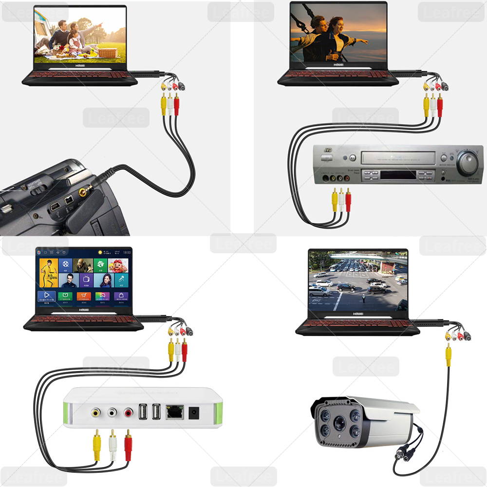 Video Audio Capture Card USB 2.0 Device Adapter VHS VCR TV to DVD Converter Support Win 2000/ Xp/ Win Vista/ Windows 7/8/10 Video Audio USB Video Capture Card