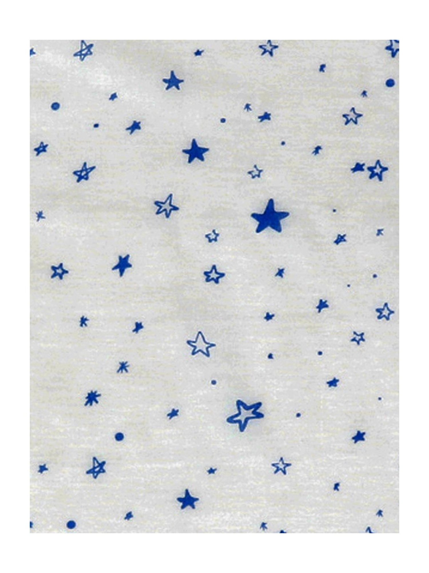 Pranava Kids White & Blue Cotton Printed Bath Towel