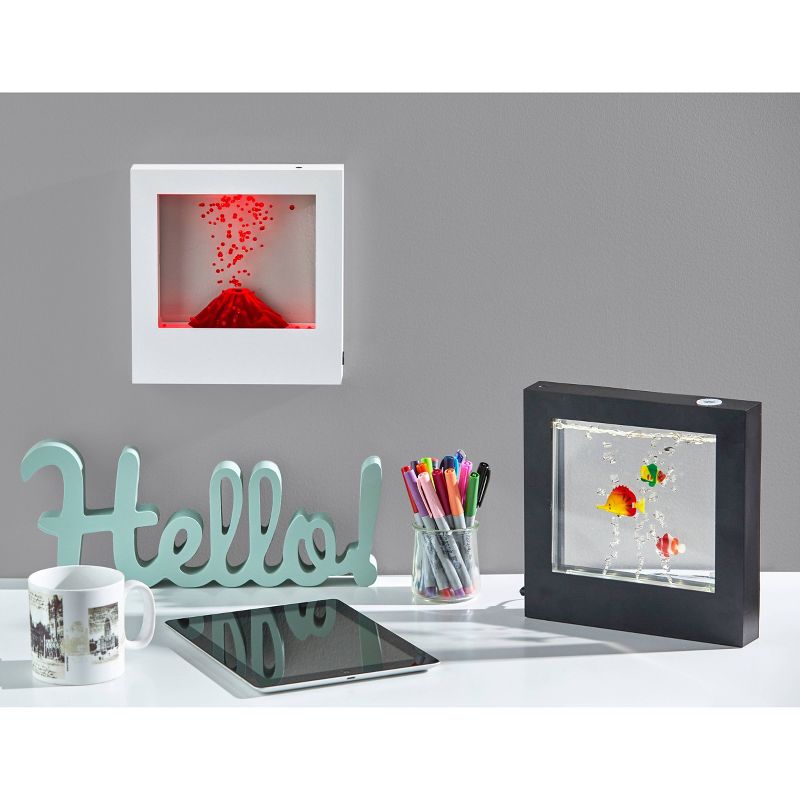 9" LED Volcano Light Box White - Adesso