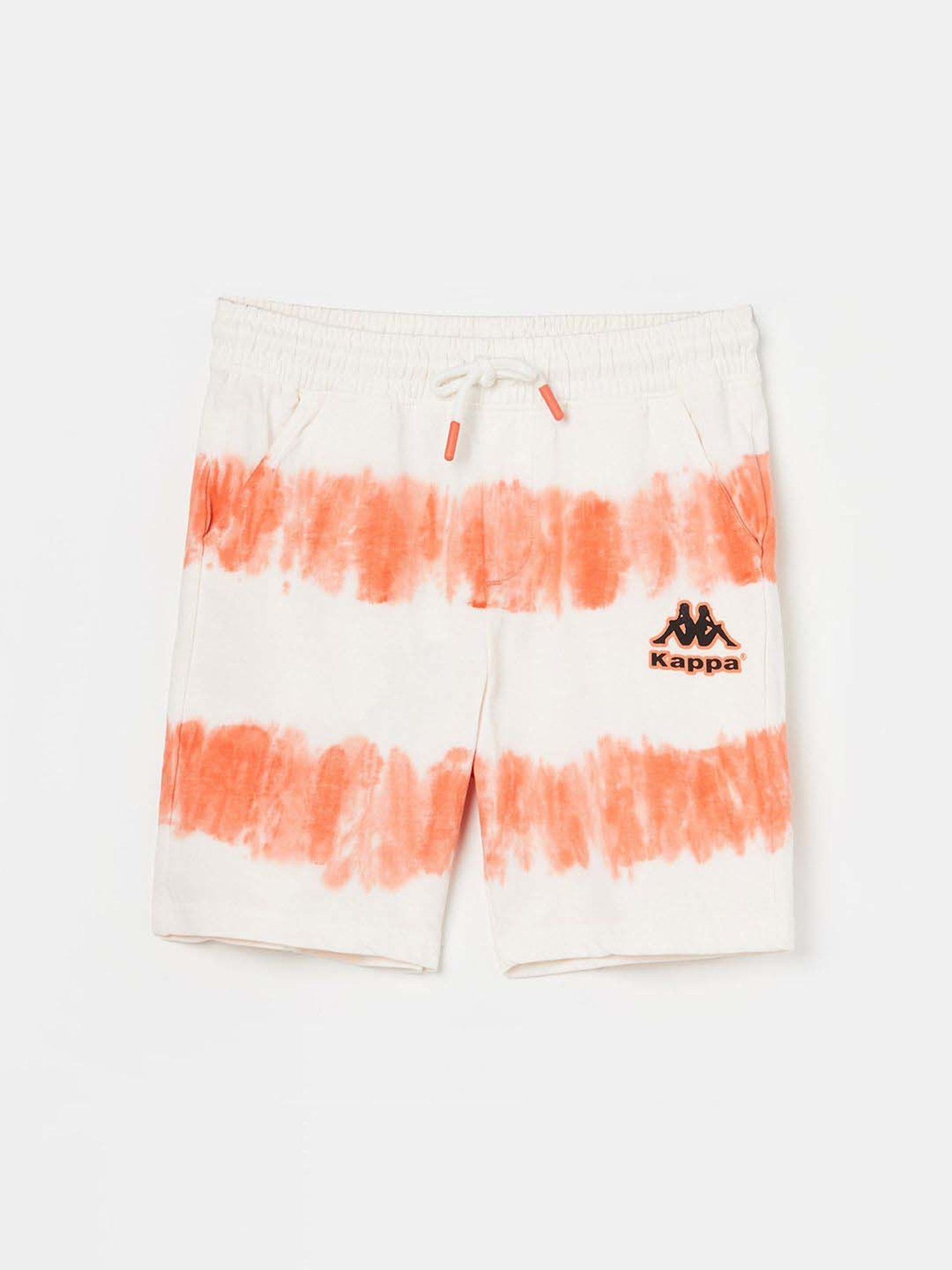 KAPPA Kids Orange & White Printed Shorts