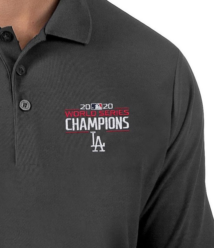 Antigua Los Angeles Dodgers 2020 MLB World Series Champions Legacy Pique Short-Sleeve Polo Shirt
