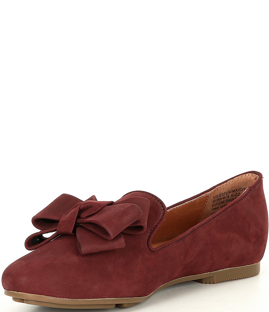 Gentle Souls Eugene Nubuck Ribbon Bow Loafers