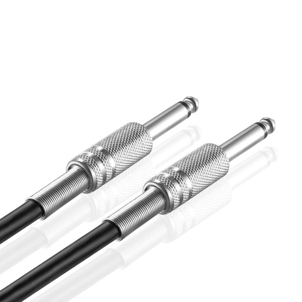 6.35mm Guitar Cable (25FT) - 1/4 Inch TS to 1/4 Inch TS 6.35mm Phono Jack Straight Plug Instrument Patch Cable Wire Cord For Electric Bass Guitar, Amplifier, Musical Instrument Line-level Audio