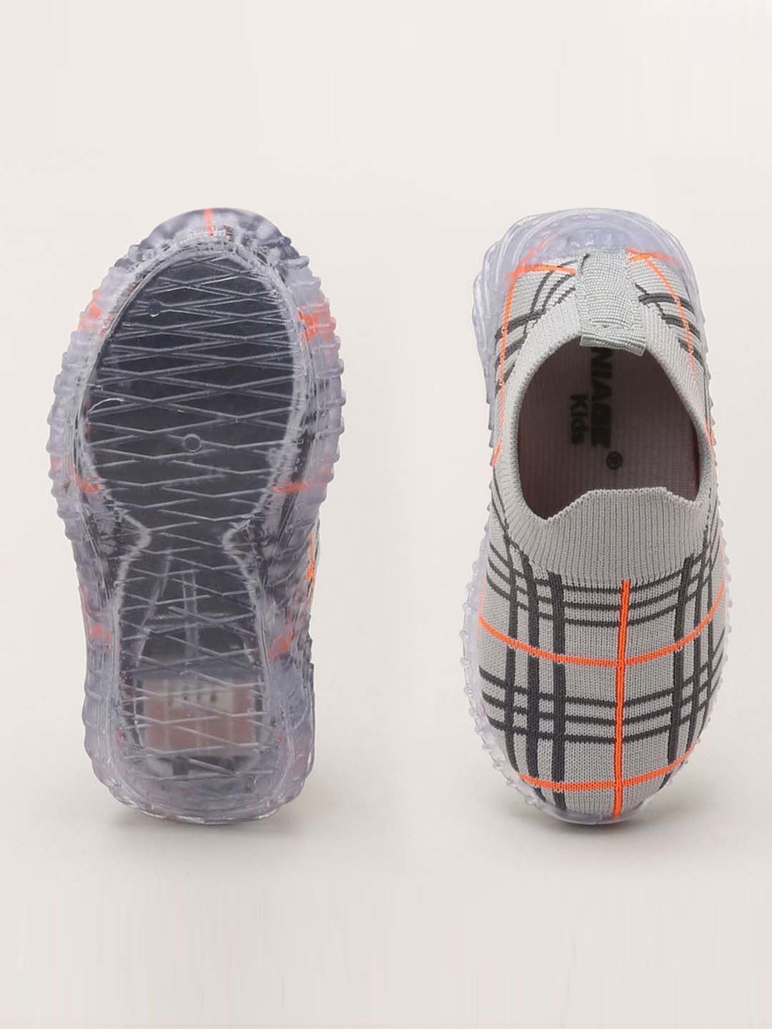 Priaansha Kids Grey Casual Slip-Ons