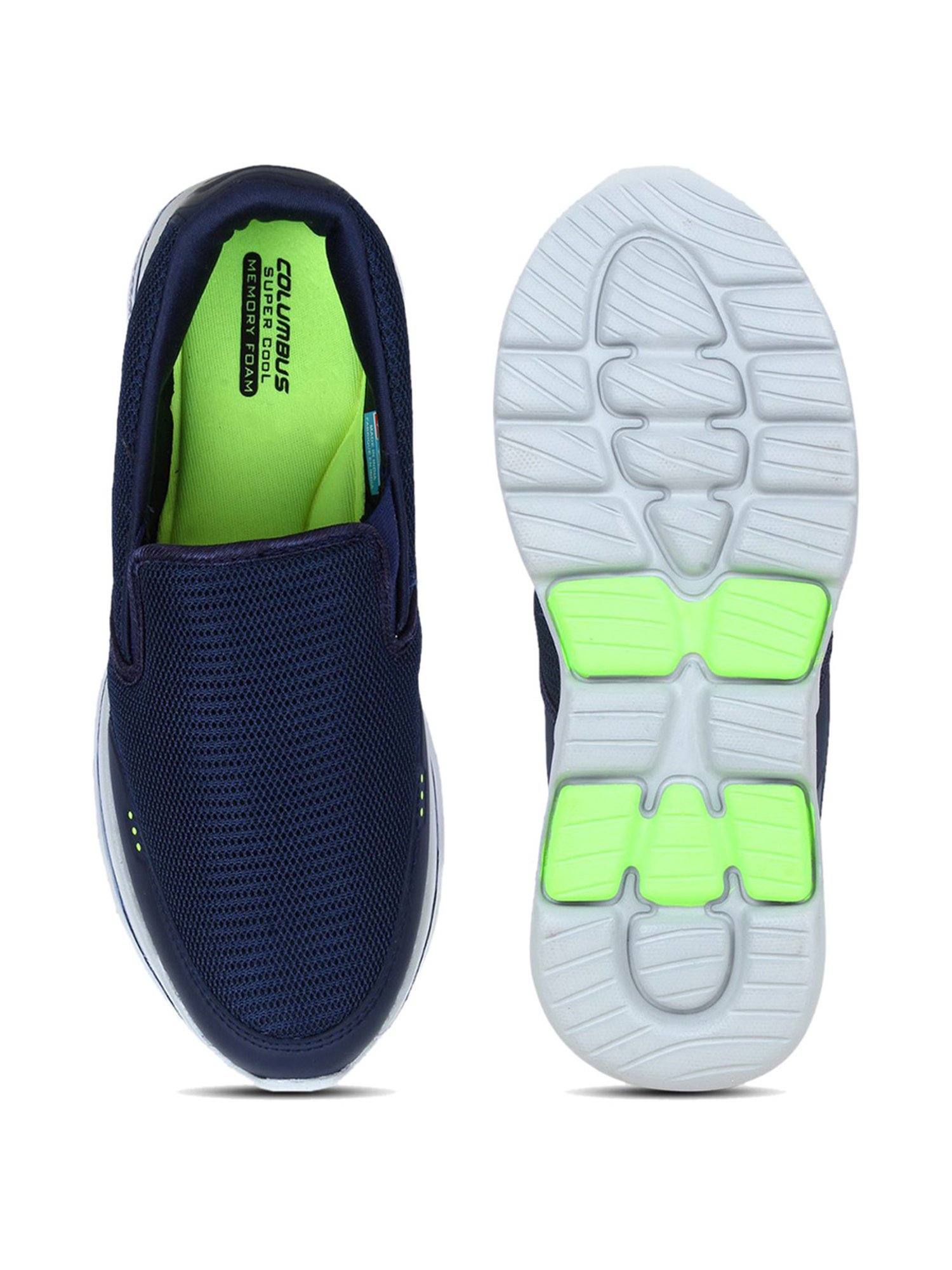 Columbus Men's Blue Walking Shoes