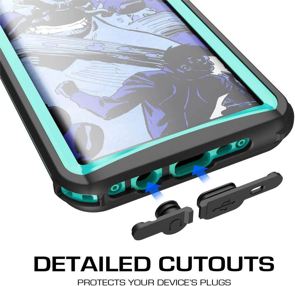 Ghostek Nautical Galaxy S8 Plus Waterproof Case with Screen Protector Extreme Rugged Heavy Duty Protection Full Body Sealed Shell Underwater Shockproof for 2017 Galaxy S8 Plus (6.2 Inch) - (Black)