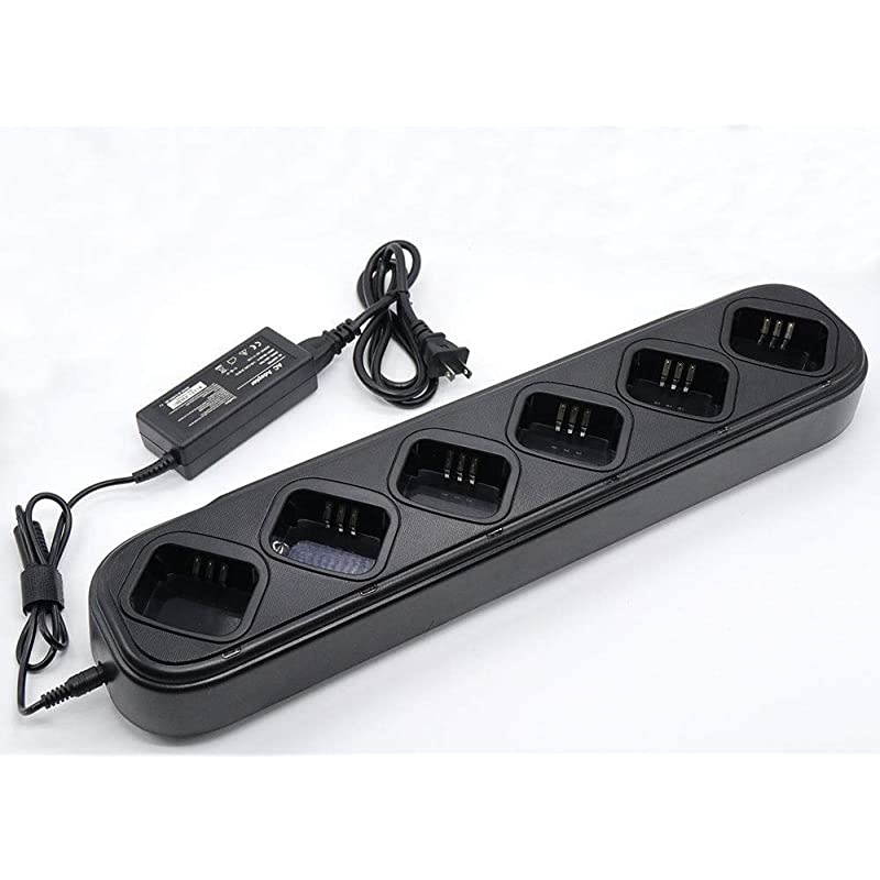 Way 6 Rank Rapid Charger for Motorola CP040 CP150 CP200 PR400 EP450 GP3688