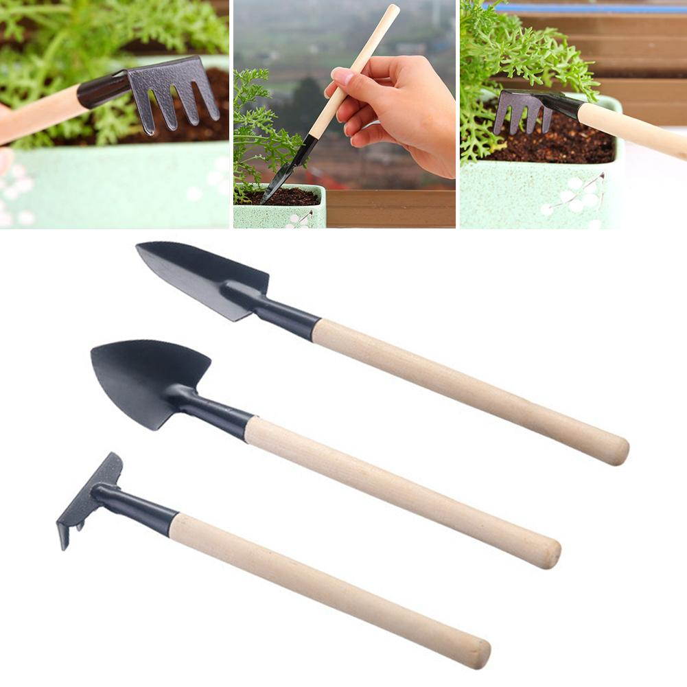 Home Gardening Tool Set Balcony Home-grown Mini Digging Suits Three-piece Shovel Rake Garden Tools Combination