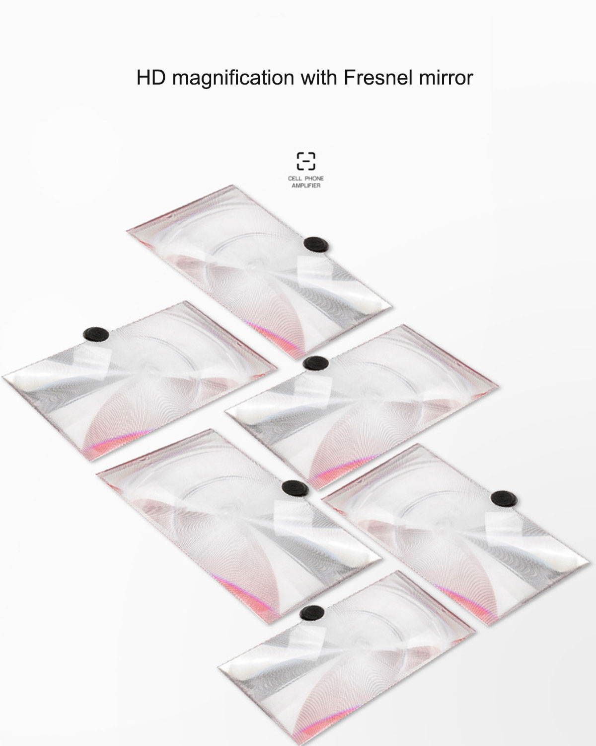 14 Inch Mobile Phone Screen Magnifier, Pull-Out Type, 3D Mobile Phone Magnifier for Movies, Videos, Games, Compatible with Most Phones