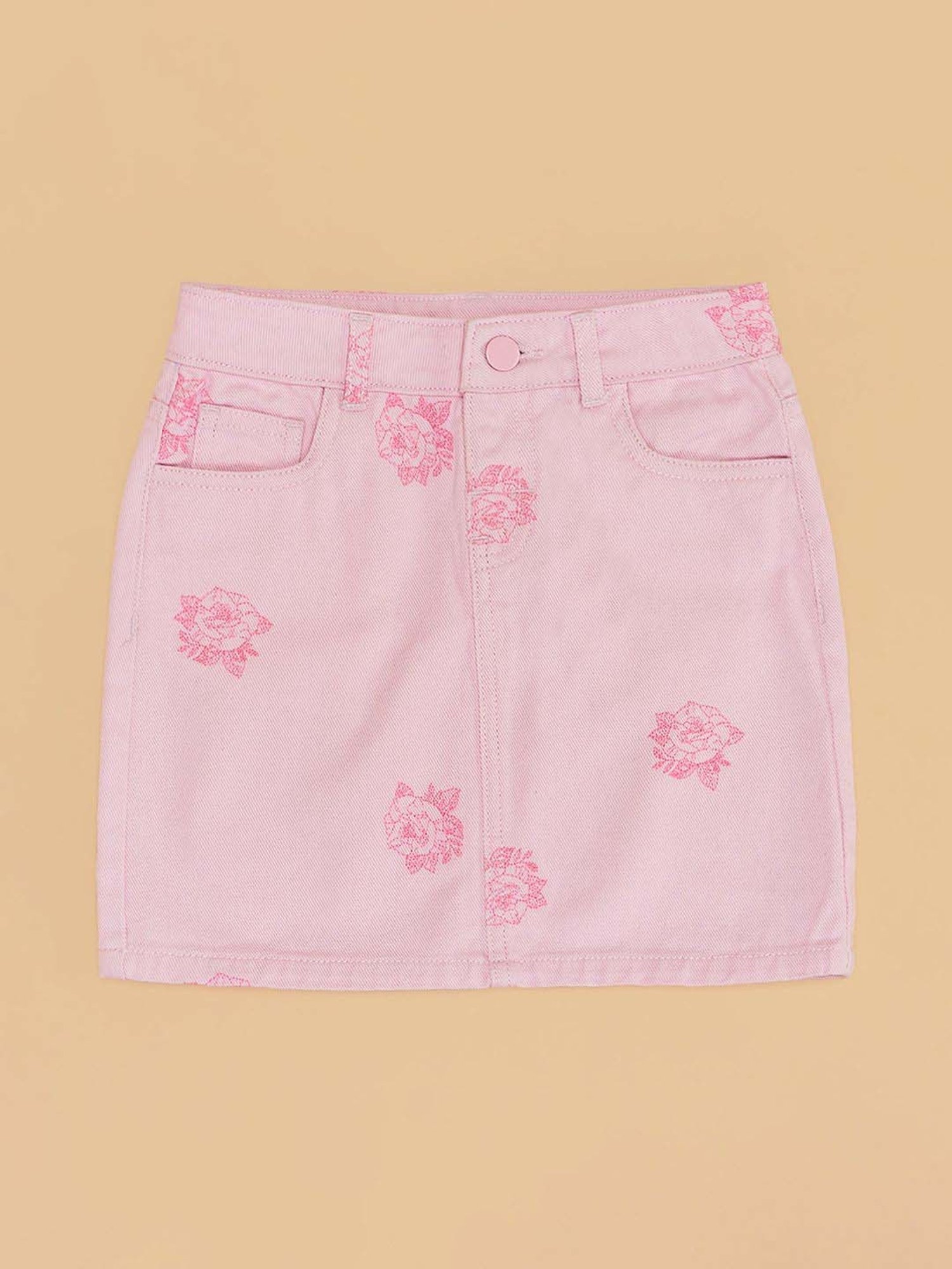 Kiddopanti Kids Coral & Neon Green Logo Cycling Shorts (Pack of 2)