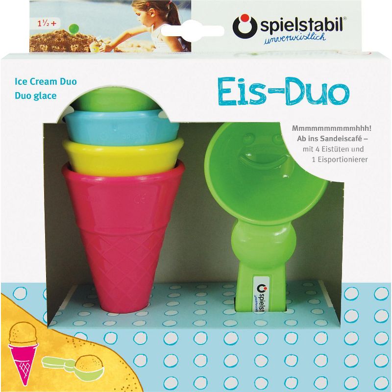 Spielstabil Ice Cream Duo Toy Play set for Use in the Sand or with Real Food