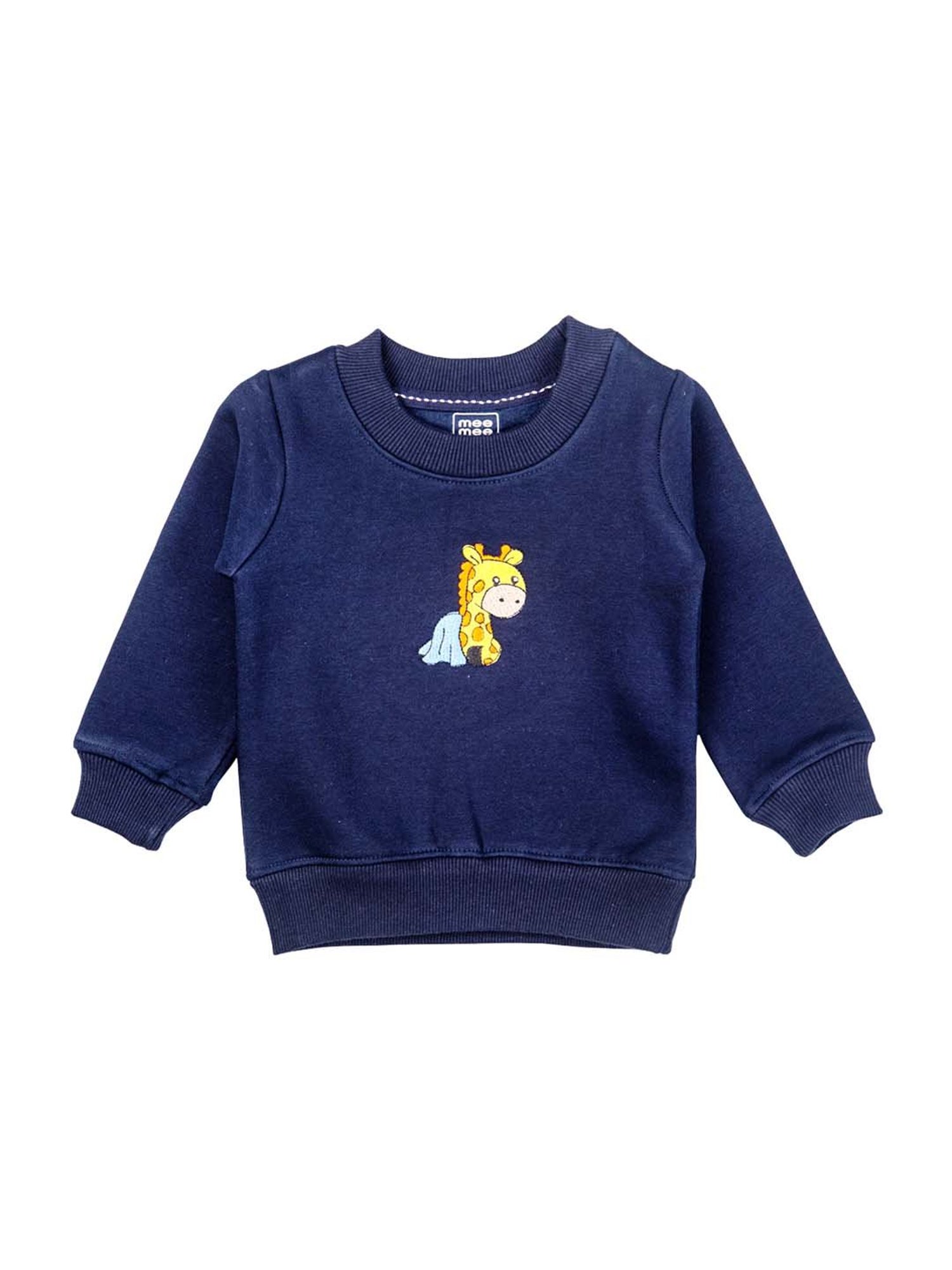 Mee Mee Kids Navy Embroidered T-Shirt