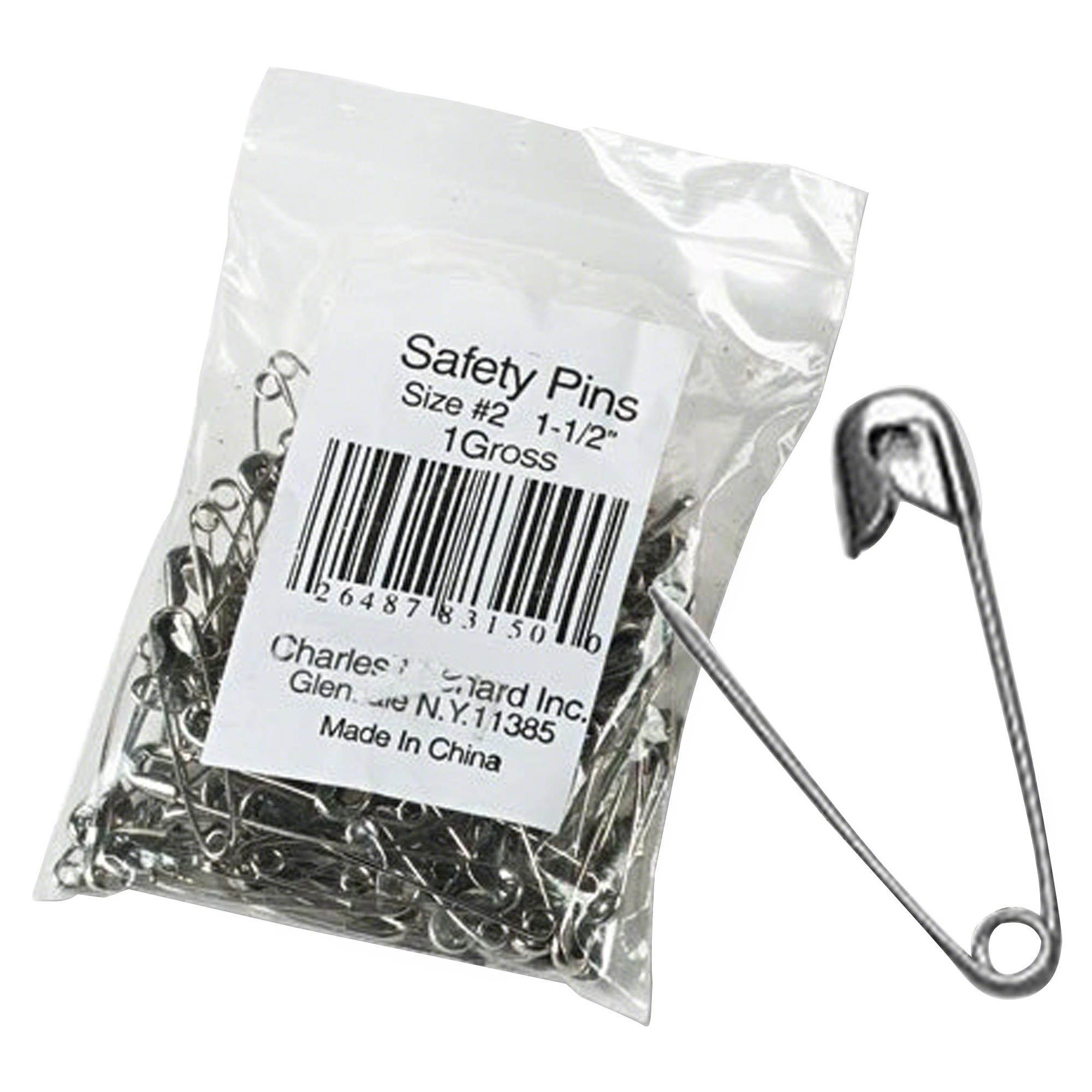Charles Leonard Assorted Sizes Safety Pins
