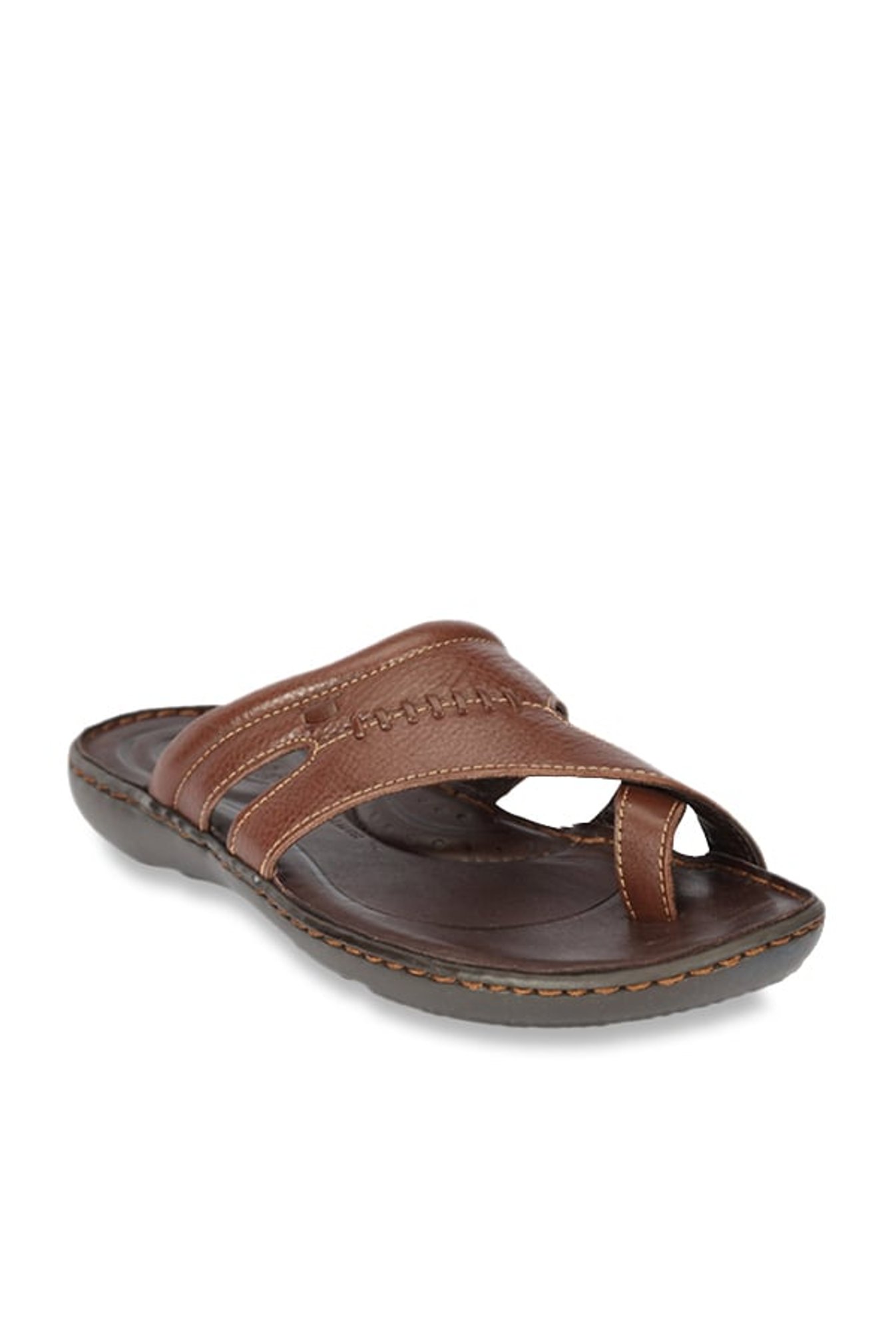 Florsheim Lewis Tan Cross Strap Sandals