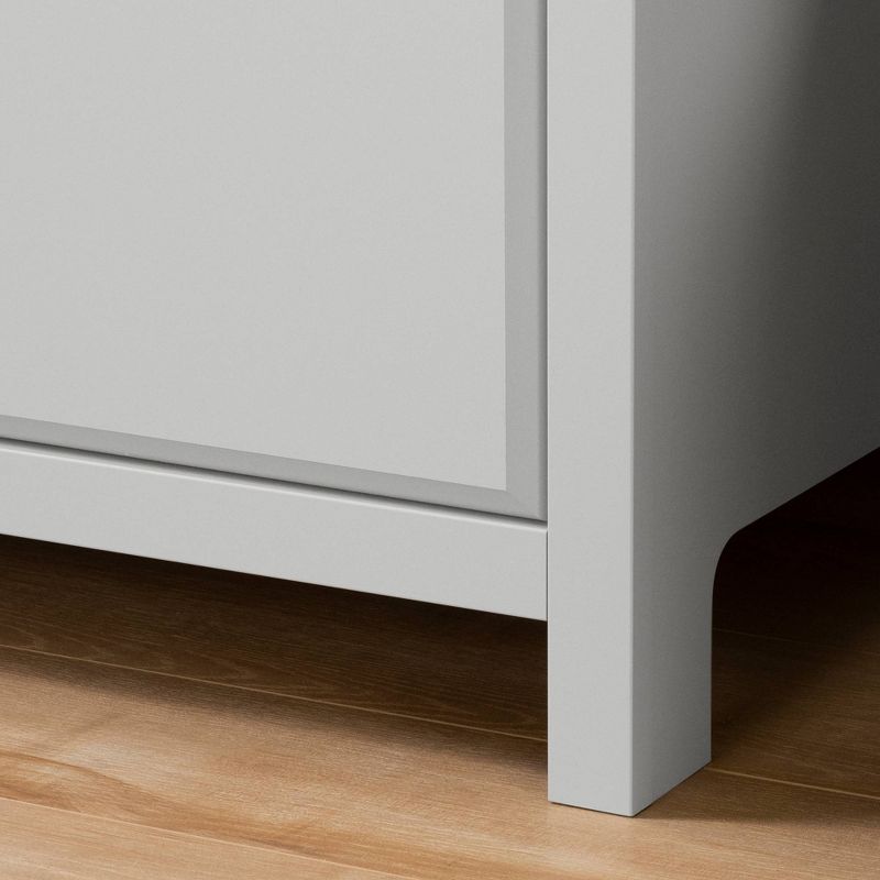 Cotton Candy Changing Table with Station - Soft Gray - South Shore