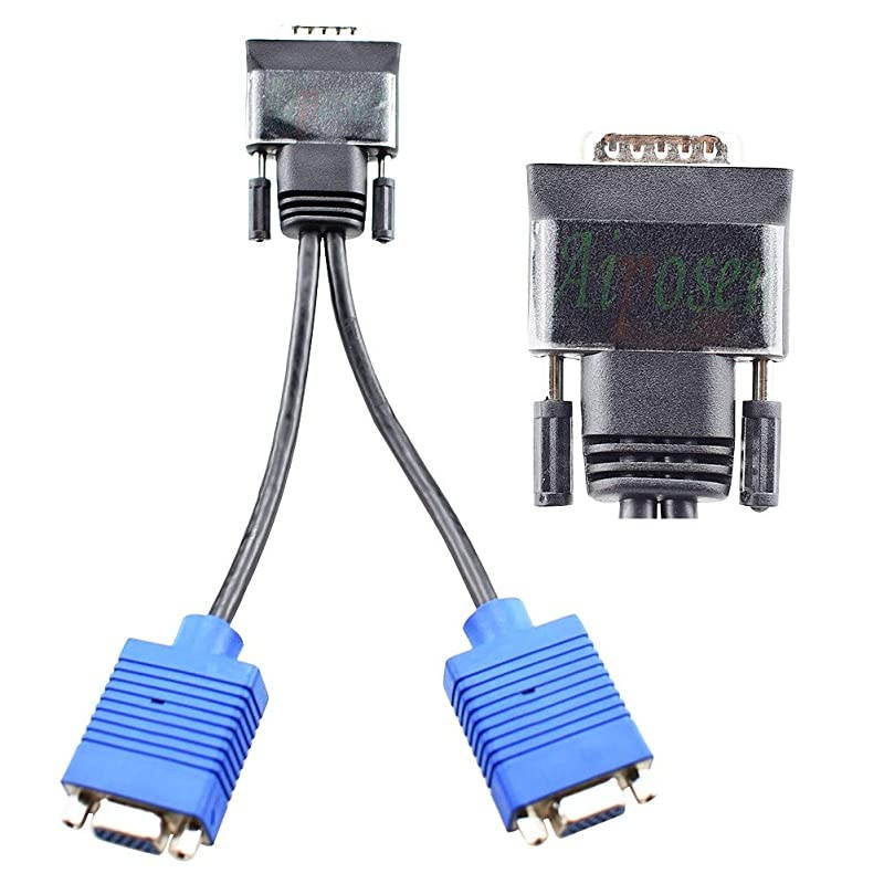 DMS59 Pin Male to Dual VGA Female Y Splitter Adapter Cable