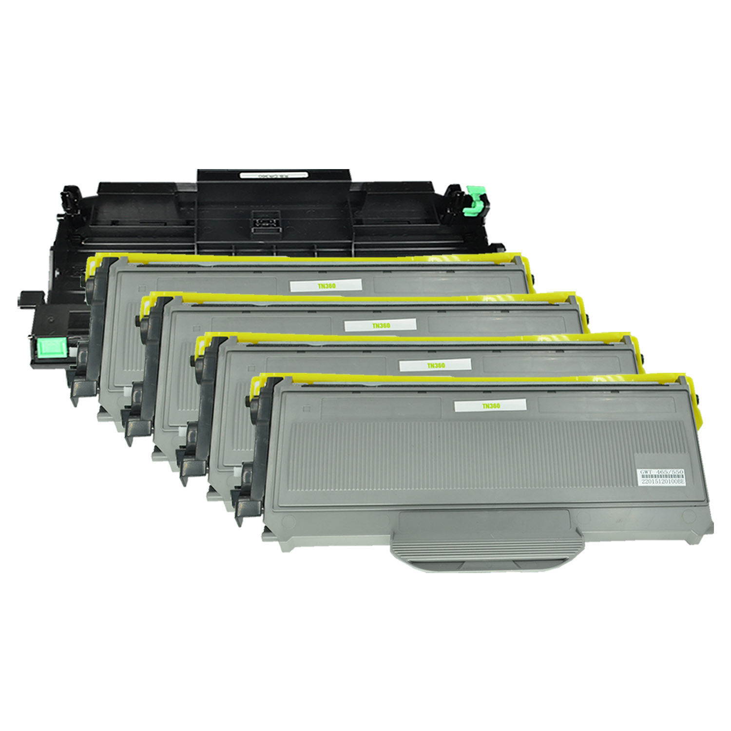 4 PK TN360 Cartridge  Toner  +1PK DR360 Drum for Brother  HL-2140 HL-2170W HL-2150N